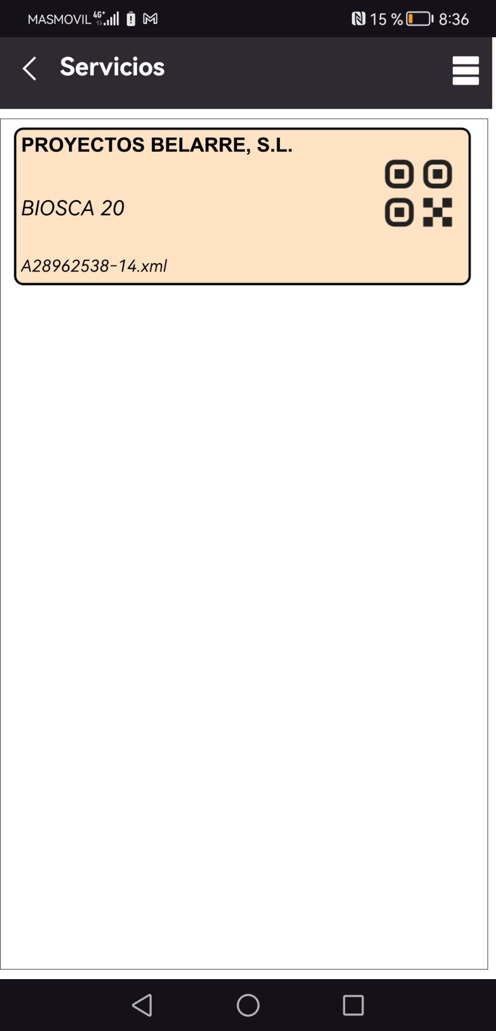 Listado de documentos DECA